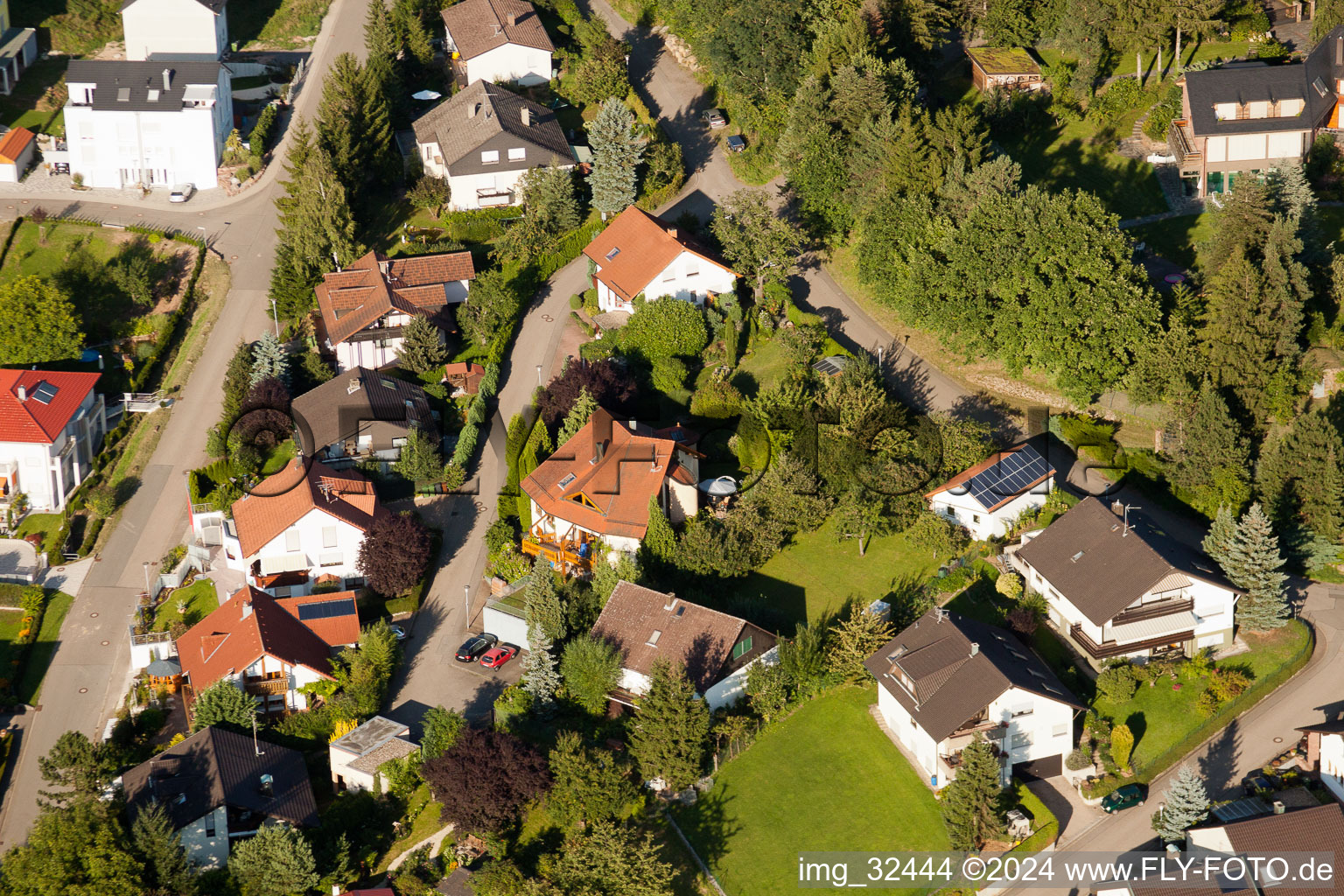 Keltern in the state Baden-Wuerttemberg, Germany out of the air