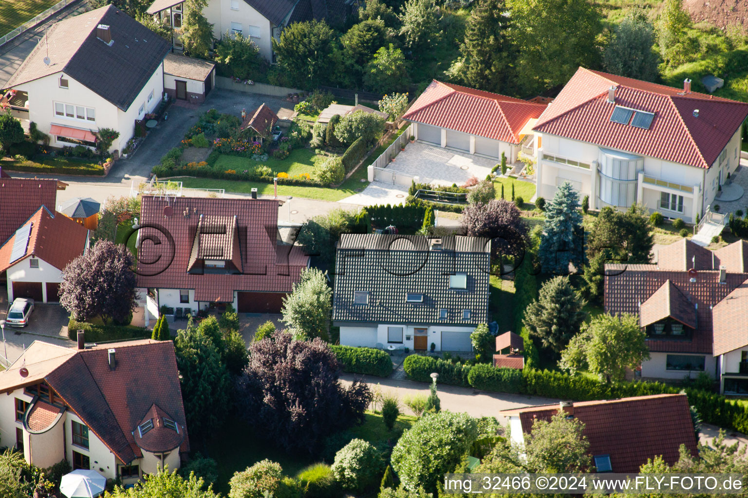 Drone image of Keltern in the state Baden-Wuerttemberg, Germany