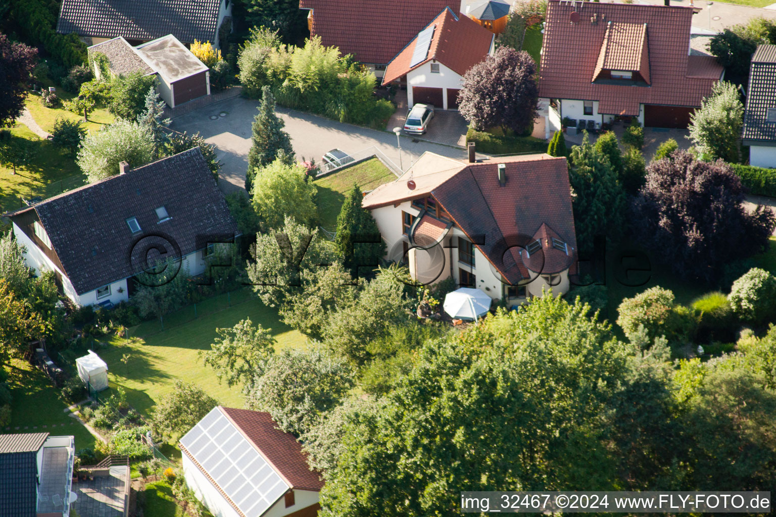 Keltern in the state Baden-Wuerttemberg, Germany from the drone perspective