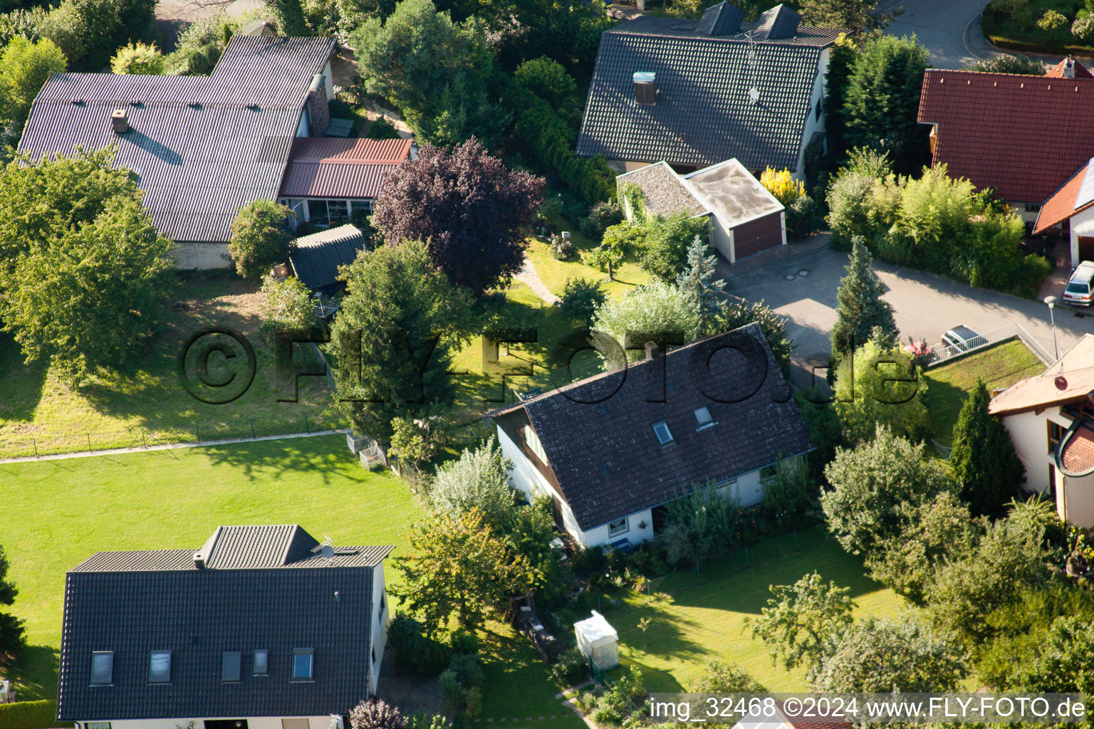 Keltern in the state Baden-Wuerttemberg, Germany from a drone