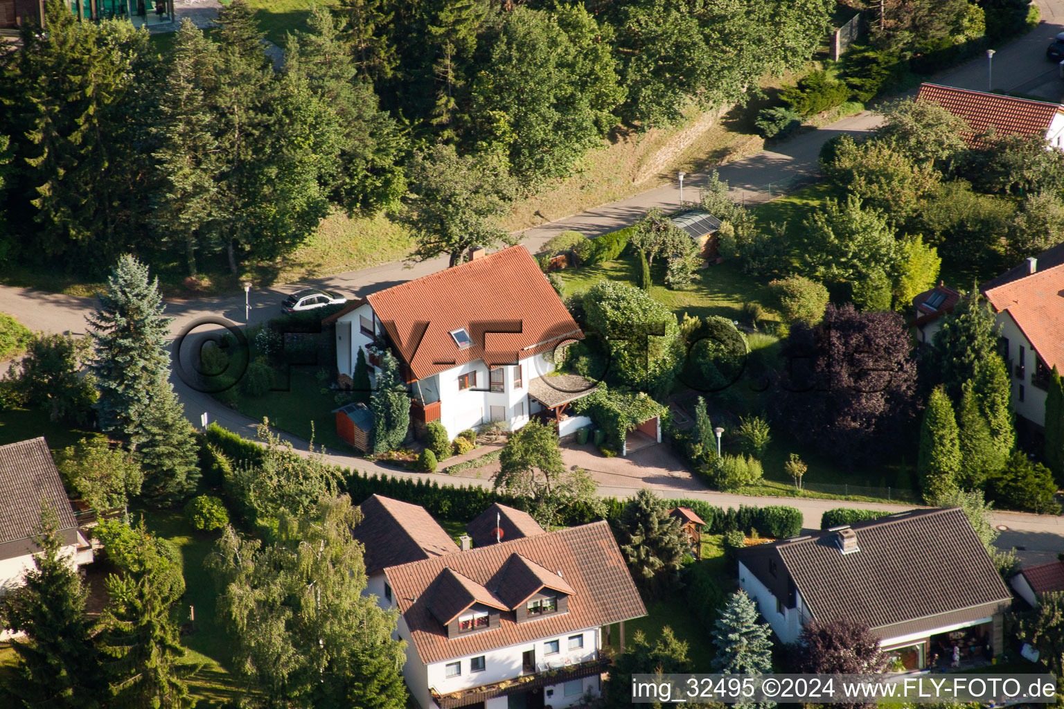 Keltern in the state Baden-Wuerttemberg, Germany from the drone perspective