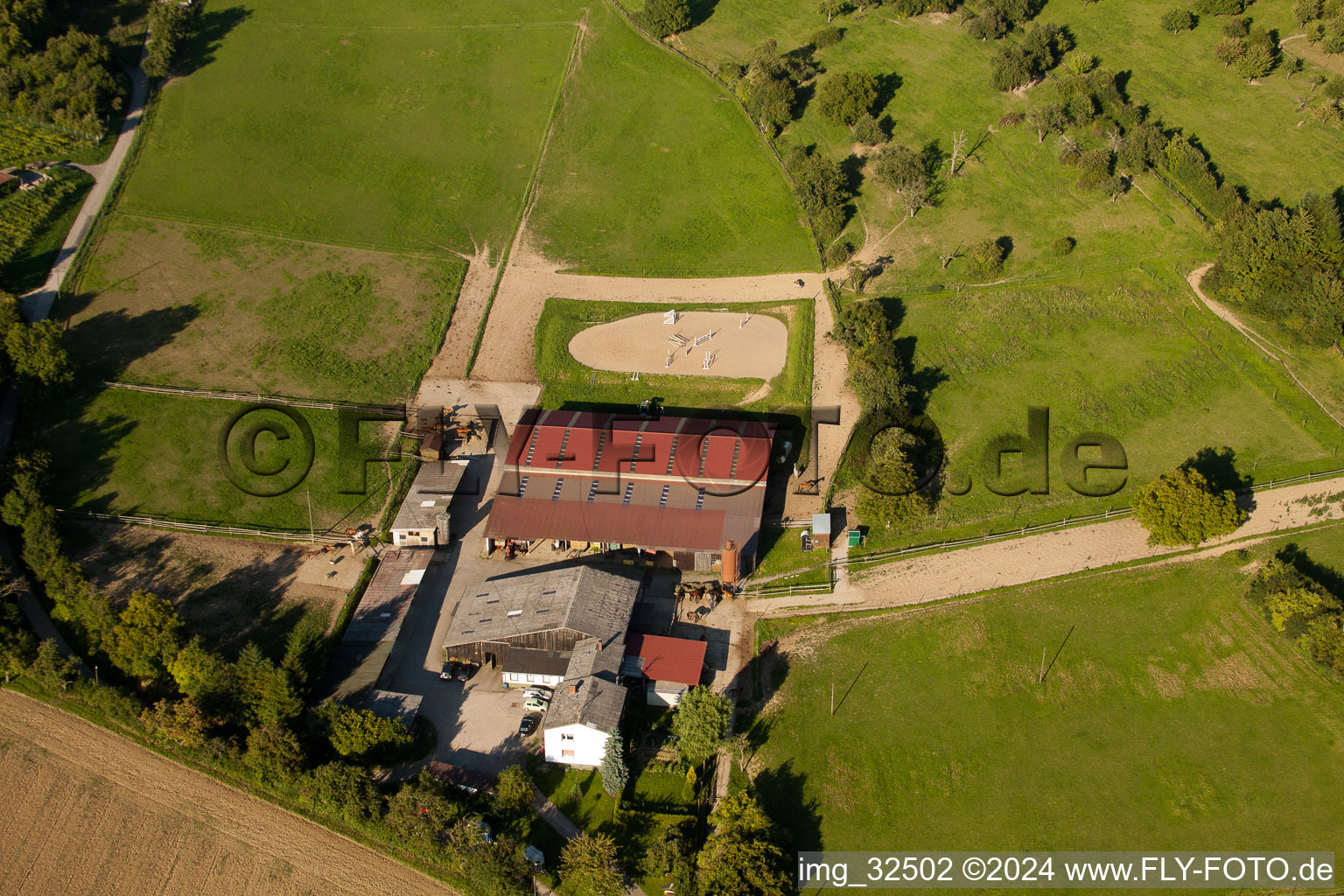 Aerial photograpy of Keltern in the state Baden-Wuerttemberg, Germany