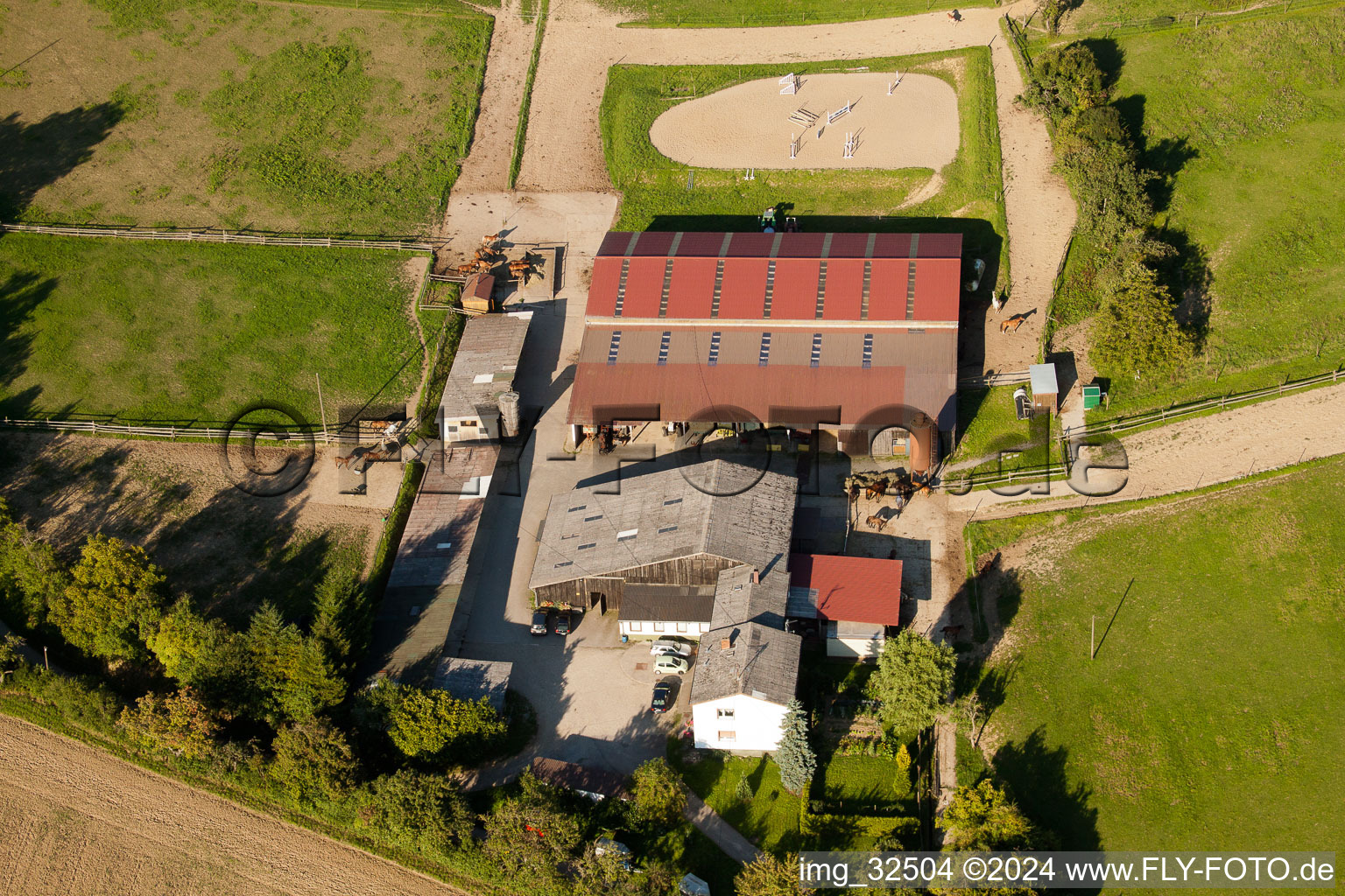 Keltern in the state Baden-Wuerttemberg, Germany seen from above