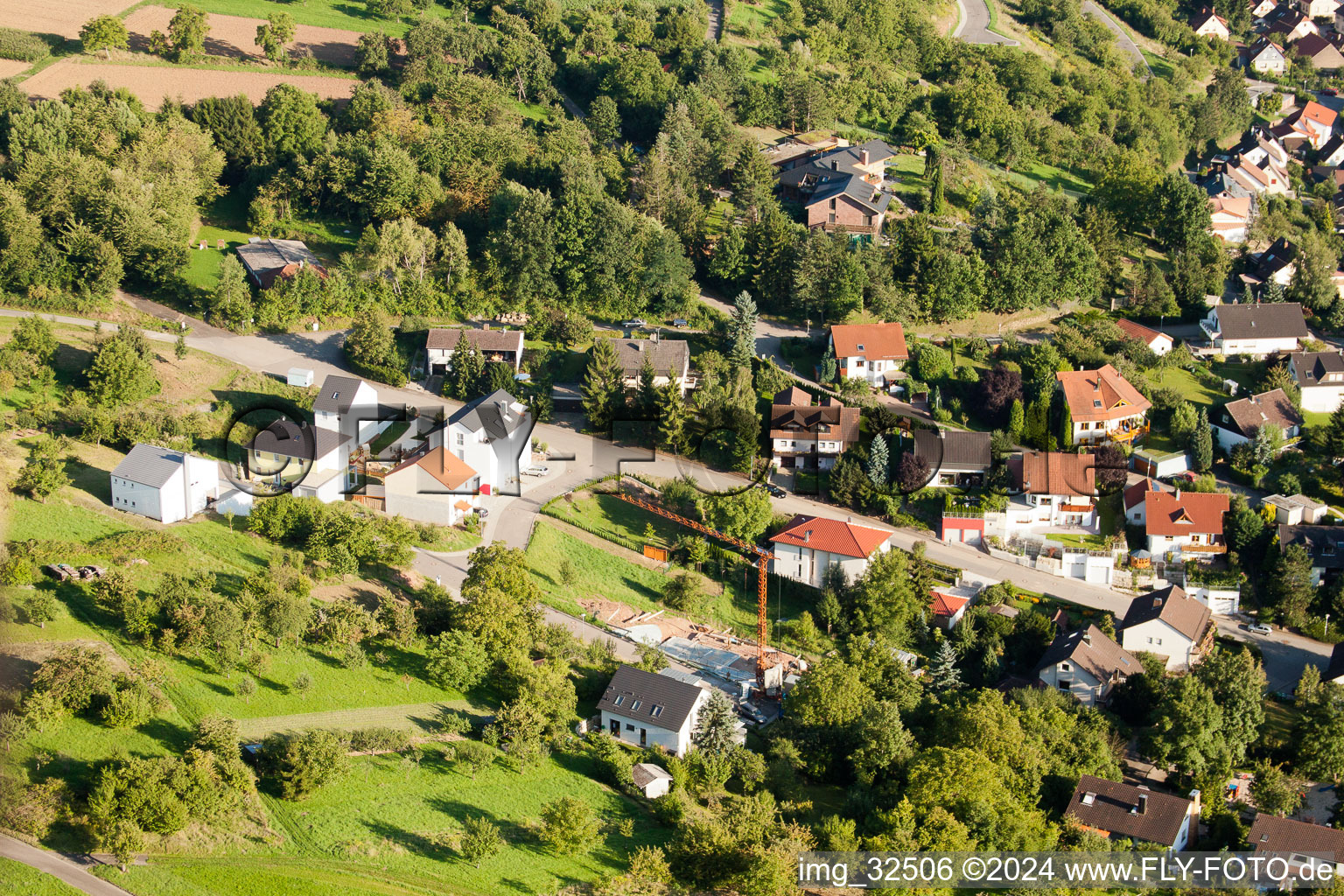 Keltern in the state Baden-Wuerttemberg, Germany out of the air