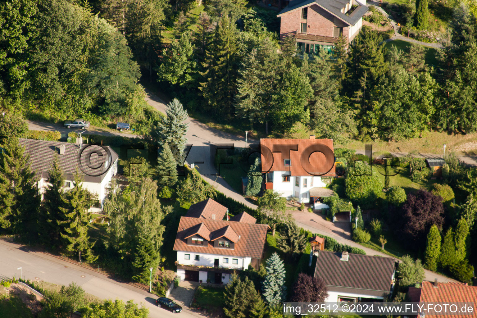 Keltern in the state Baden-Wuerttemberg, Germany seen from above