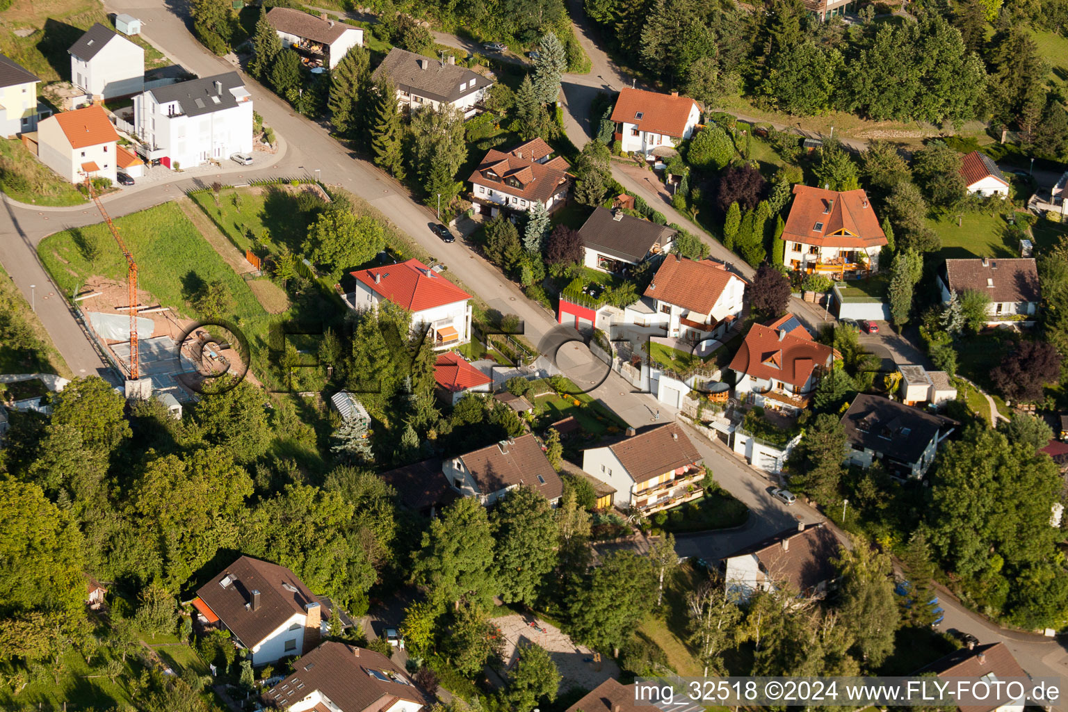 Keltern in the state Baden-Wuerttemberg, Germany from the drone perspective