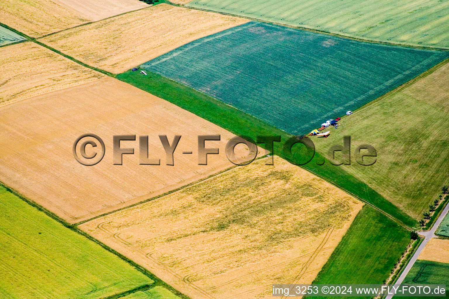 Aerial view of UL launch site in Epfenbach in the state Baden-Wuerttemberg, Germany