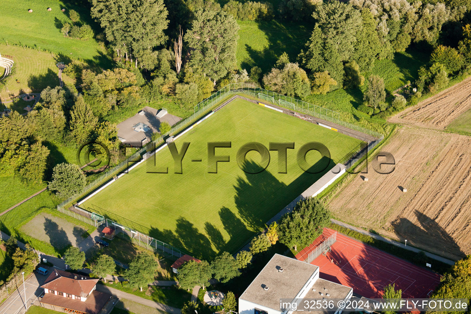 Keltern in the state Baden-Wuerttemberg, Germany seen from above