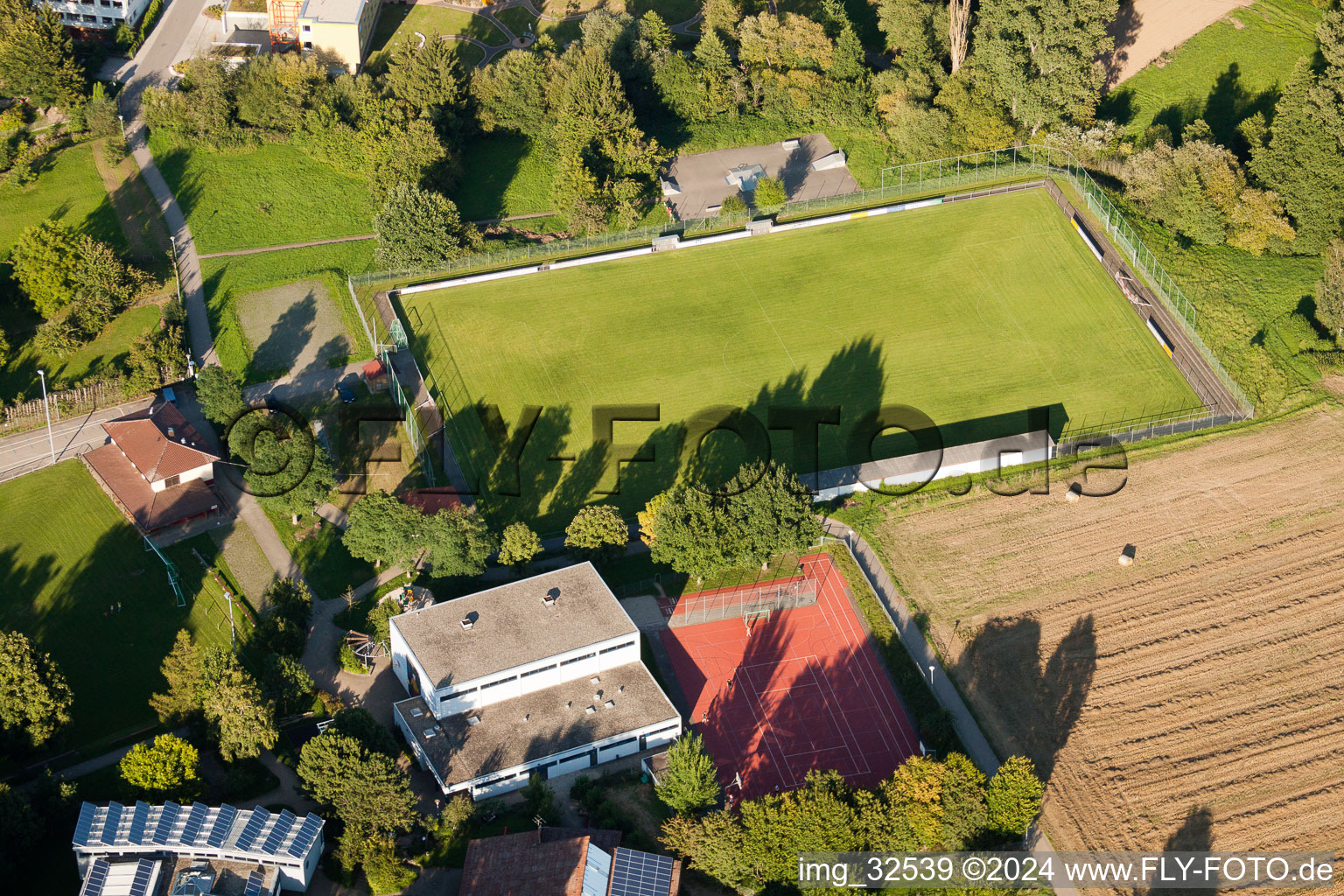 Keltern in the state Baden-Wuerttemberg, Germany viewn from the air