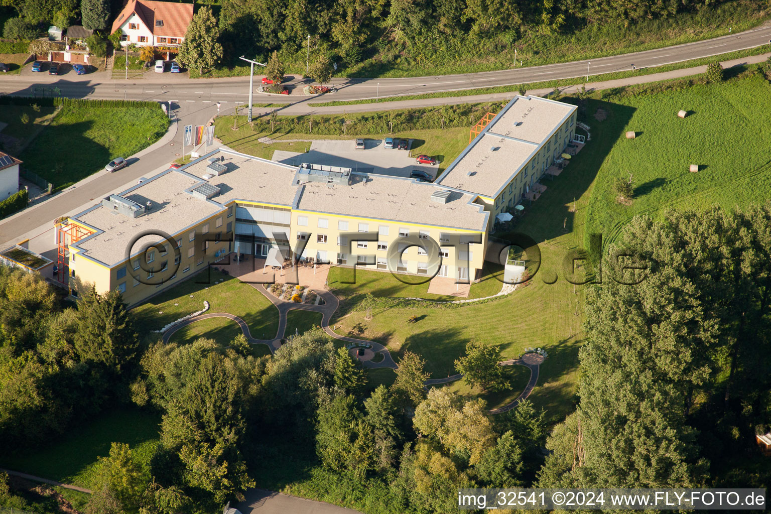 Drone image of Keltern in the state Baden-Wuerttemberg, Germany