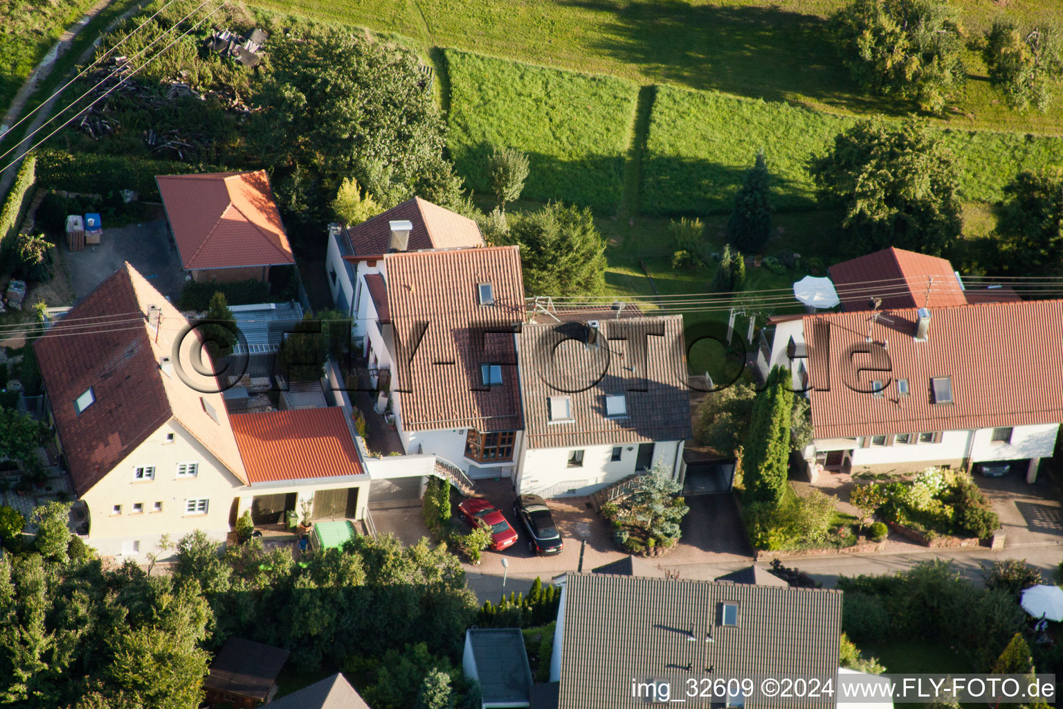 Drone image of District Gräfenhausen in Birkenfeld in the state Baden-Wuerttemberg, Germany