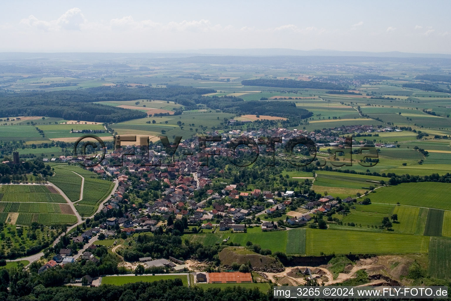 District Weiler in Sinsheim in the state Baden-Wuerttemberg, Germany