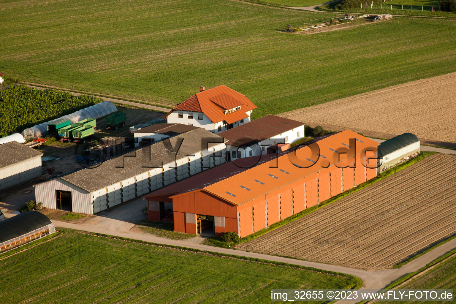 Emigrant farms in Hatzenbühl in the state Rhineland-Palatinate, Germany