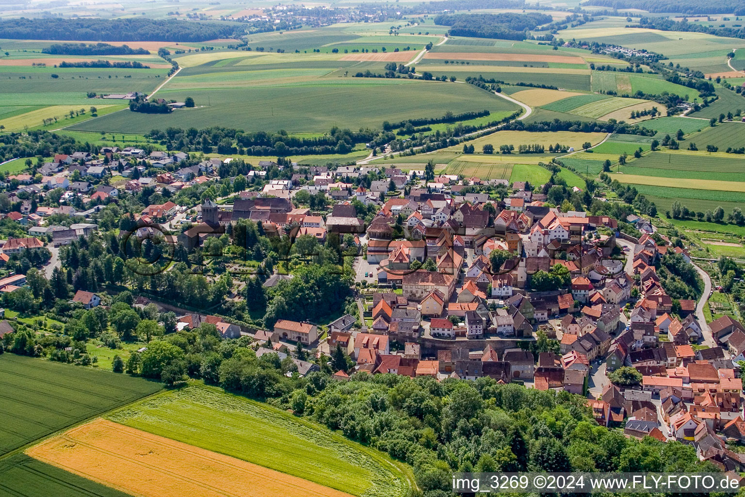 District Hilsbach in Sinsheim in the state Baden-Wuerttemberg, Germany