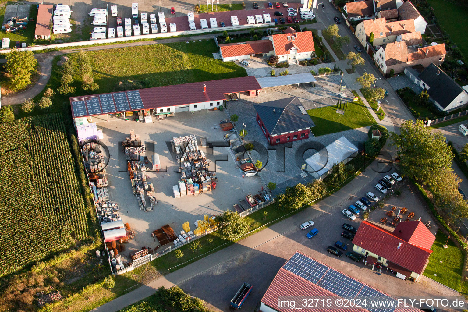 Workers’ housing in Minfeld in the state Rhineland-Palatinate, Germany