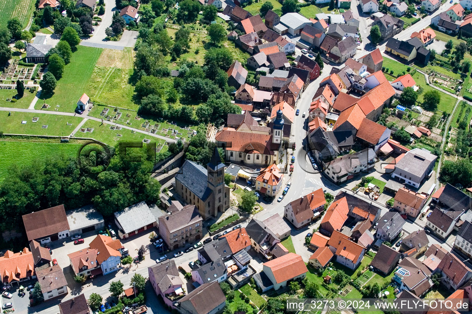 District Elsenz in Eppingen in the state Baden-Wuerttemberg, Germany