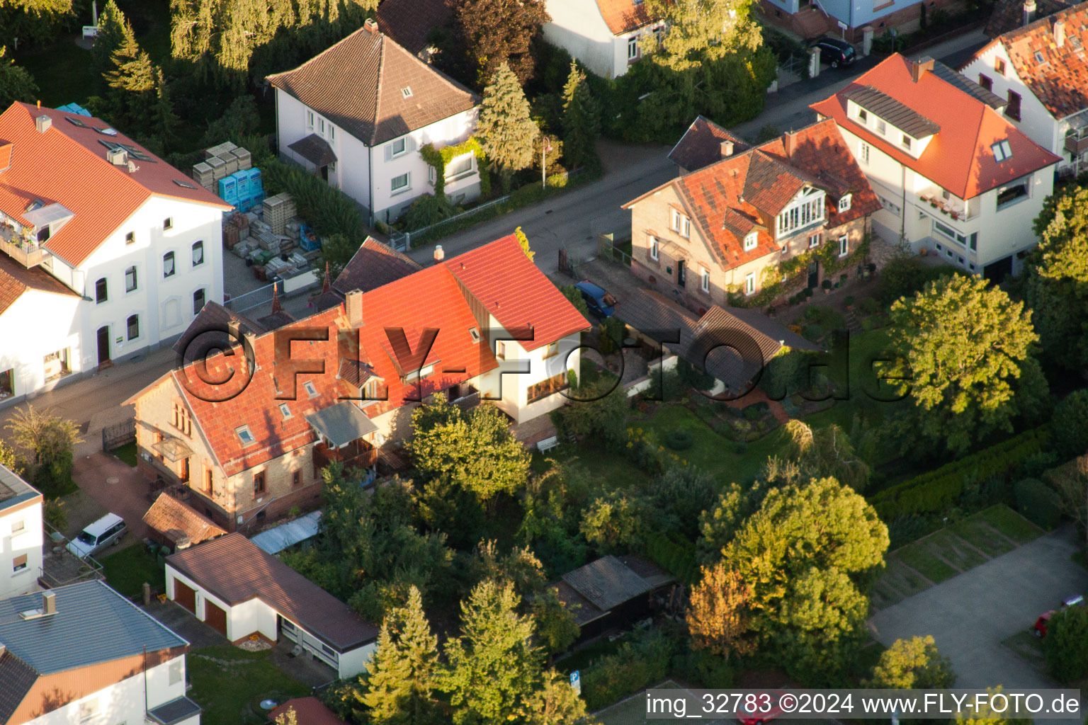 Bismarckstr in Kandel in the state Rhineland-Palatinate, Germany out of the air