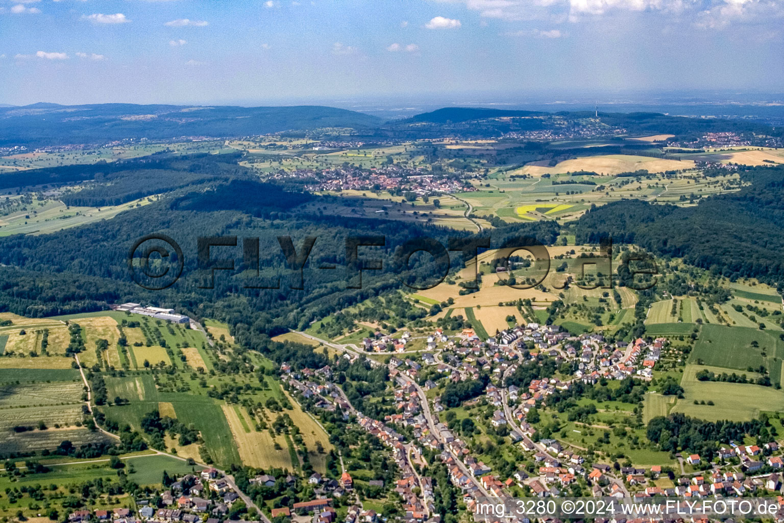 Bockstalstr in the district Kleinsteinbach in Pfinztal in the state Baden-Wuerttemberg, Germany