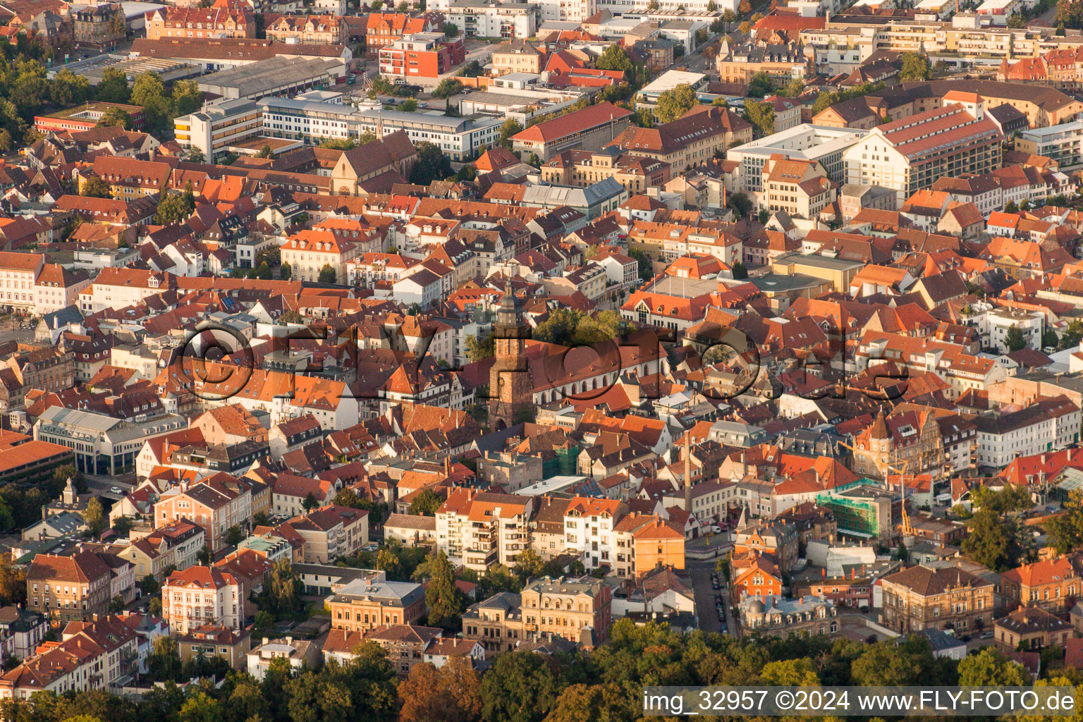 City view of the city area of in Landau in der Pfalz in the state Rhineland-Palatinate, Germany