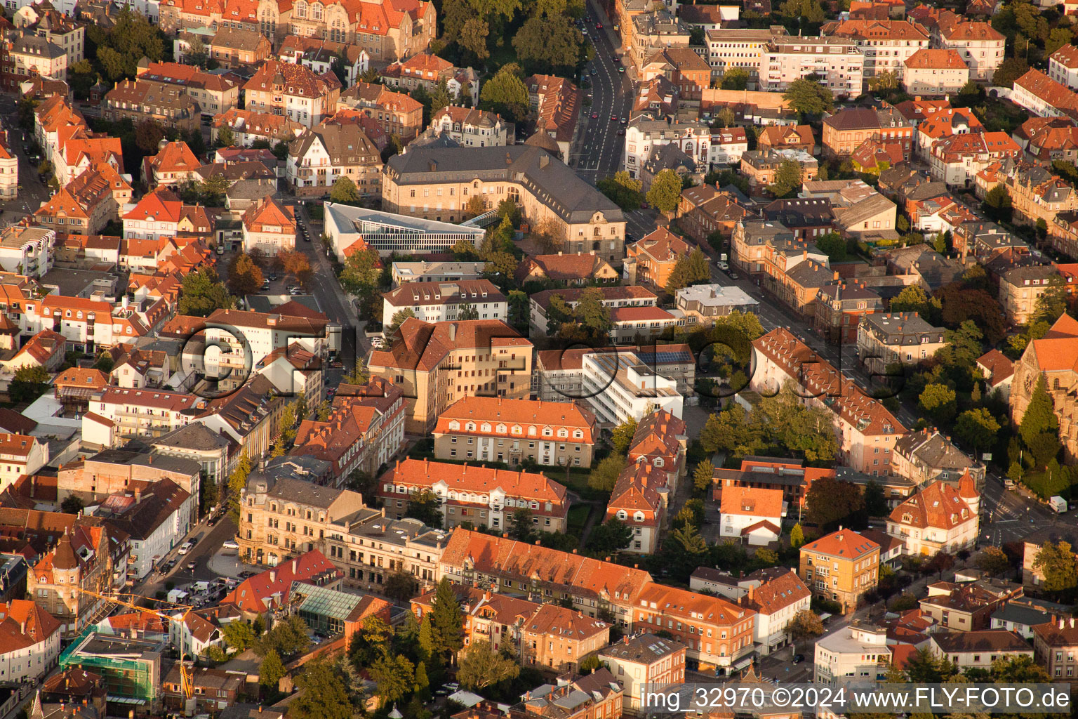 Drone image of Landau in der Pfalz in the state Rhineland-Palatinate, Germany