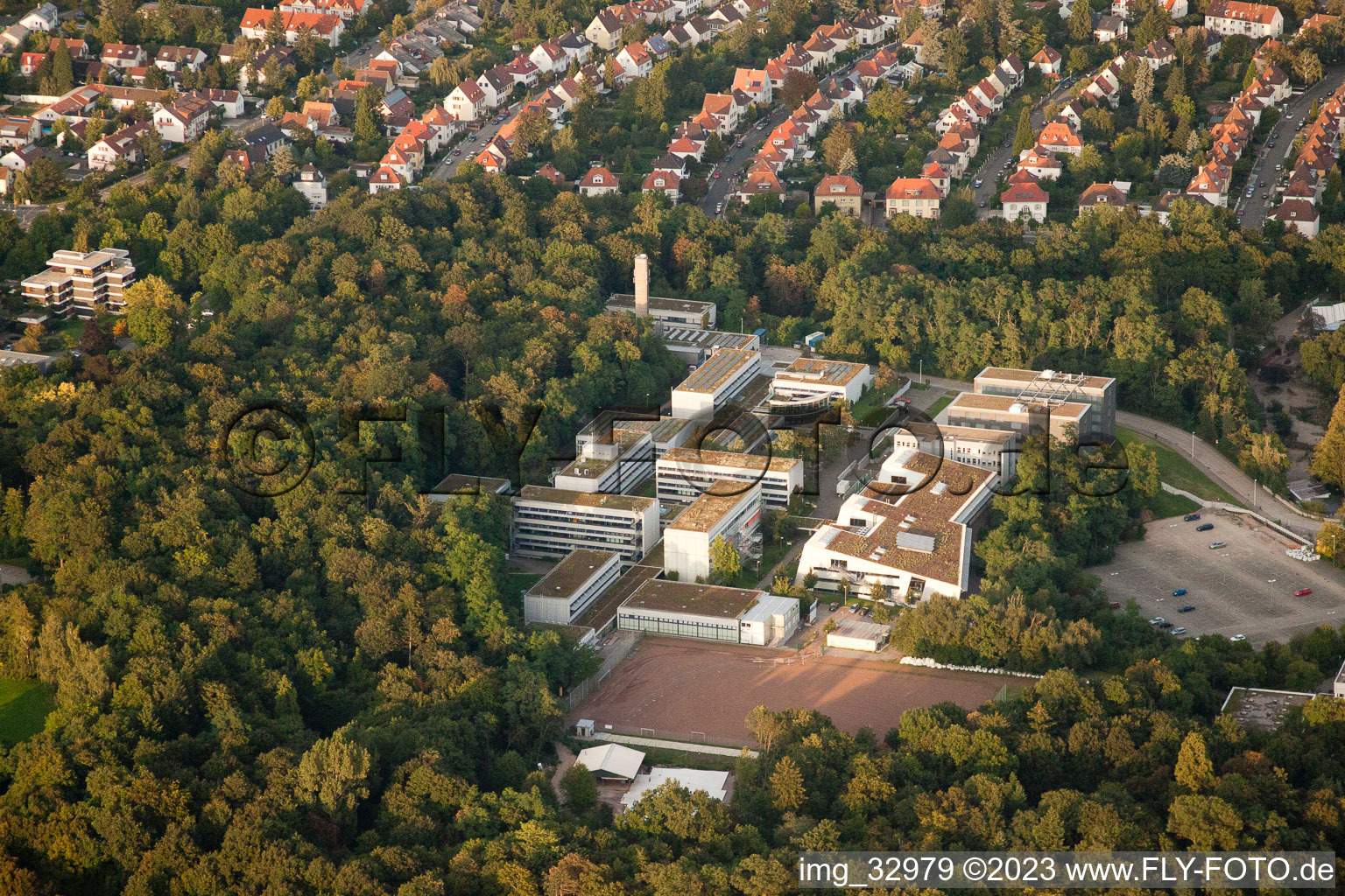Aerial photograpy of Landau in der Pfalz in the state Rhineland-Palatinate, Germany