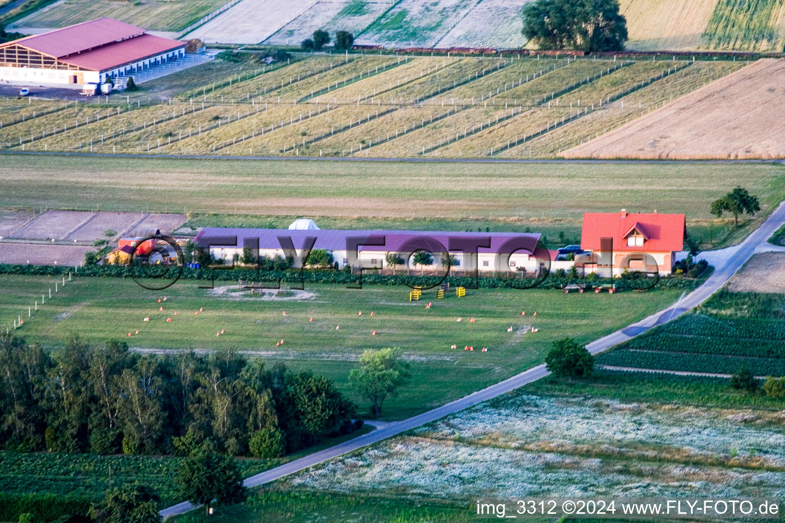 Riding stable in Hatzenbühl in the state Rhineland-Palatinate, Germany