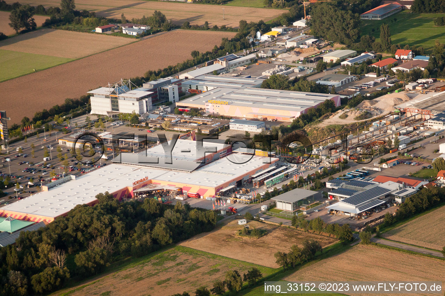 Hornbach Building Center in the district Dreihof in Essingen in the state Rhineland-Palatinate, Germany