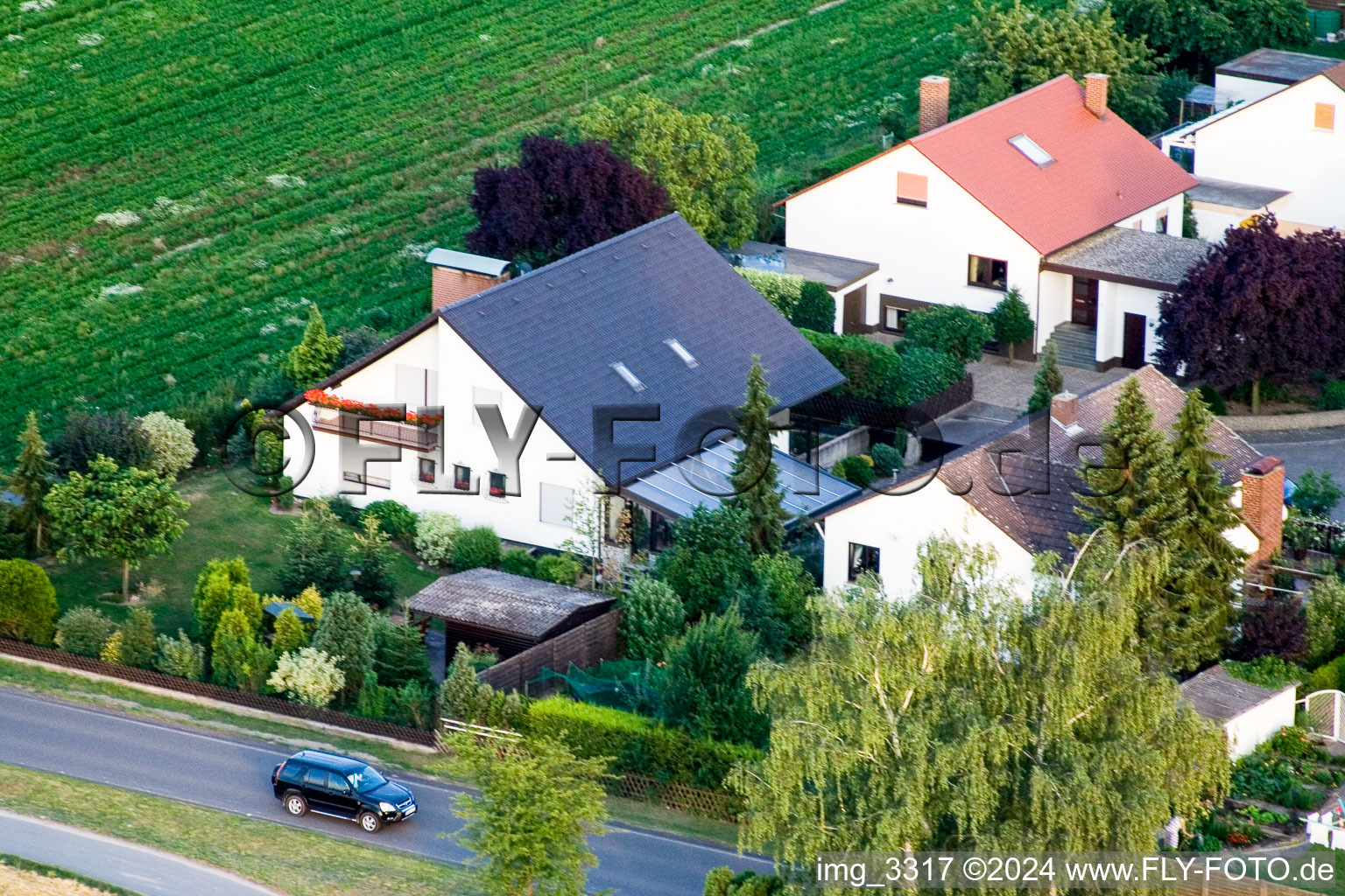 Aerial photograpy of Maxstr in Hatzenbühl in the state Rhineland-Palatinate, Germany