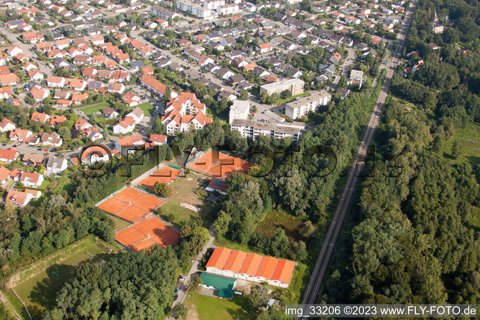 Tennis club in Jockgrim in the state Rhineland-Palatinate, Germany