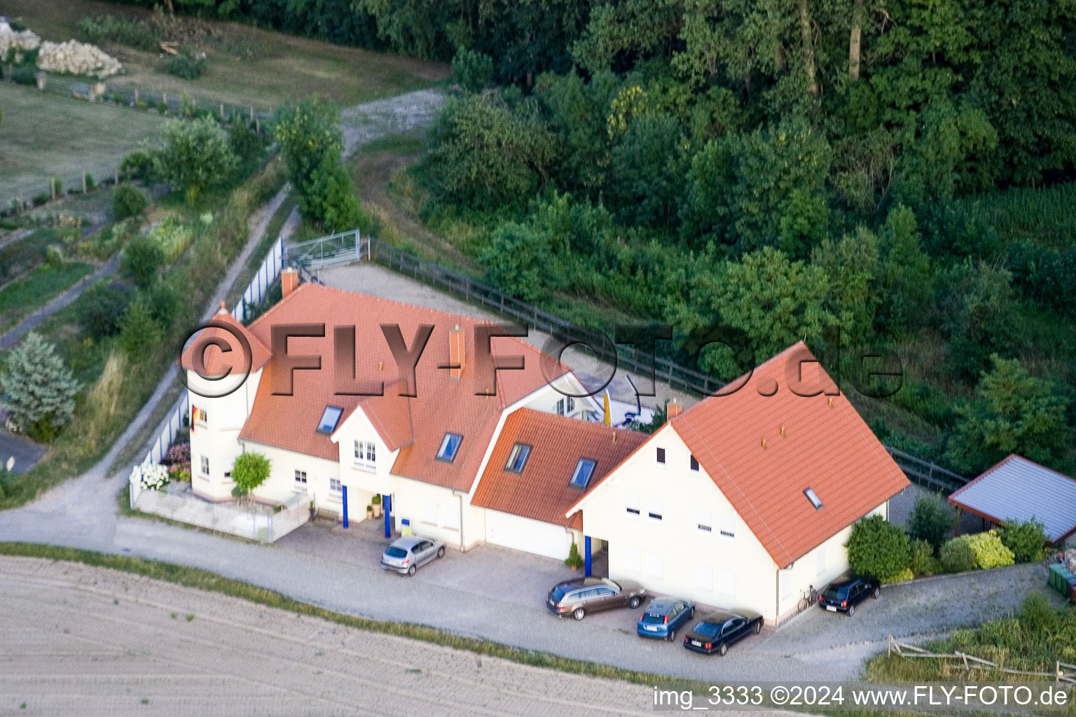 Kuhardt in the state Rhineland-Palatinate, Germany from the drone perspective