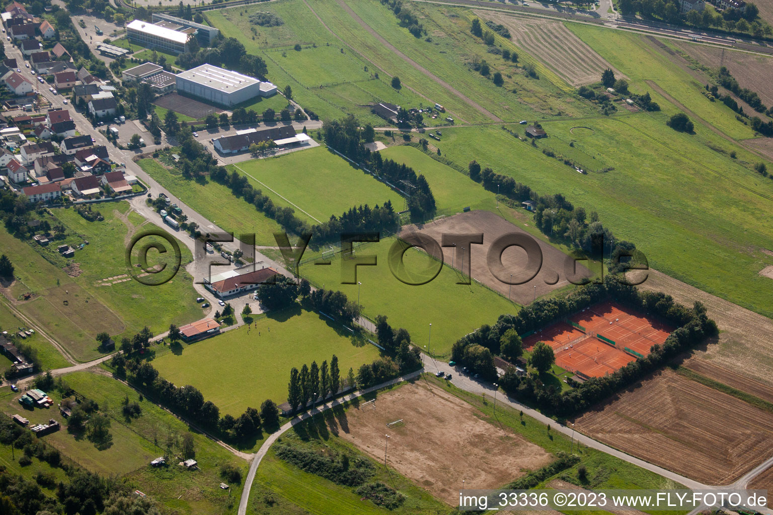 TV 1896 eV, sports fields, The Olive in the district Spöck in Stutensee in the state Baden-Wuerttemberg, Germany