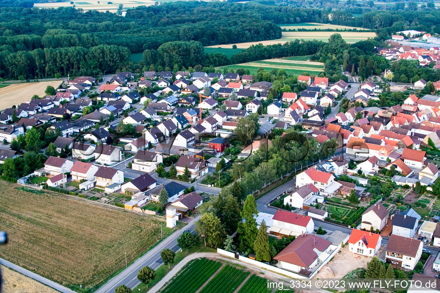 Kuhard in Kuhardt in the state Rhineland-Palatinate, Germany from the drone perspective