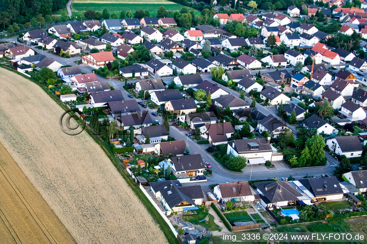 Kuhardt in the state Rhineland-Palatinate, Germany seen from a drone