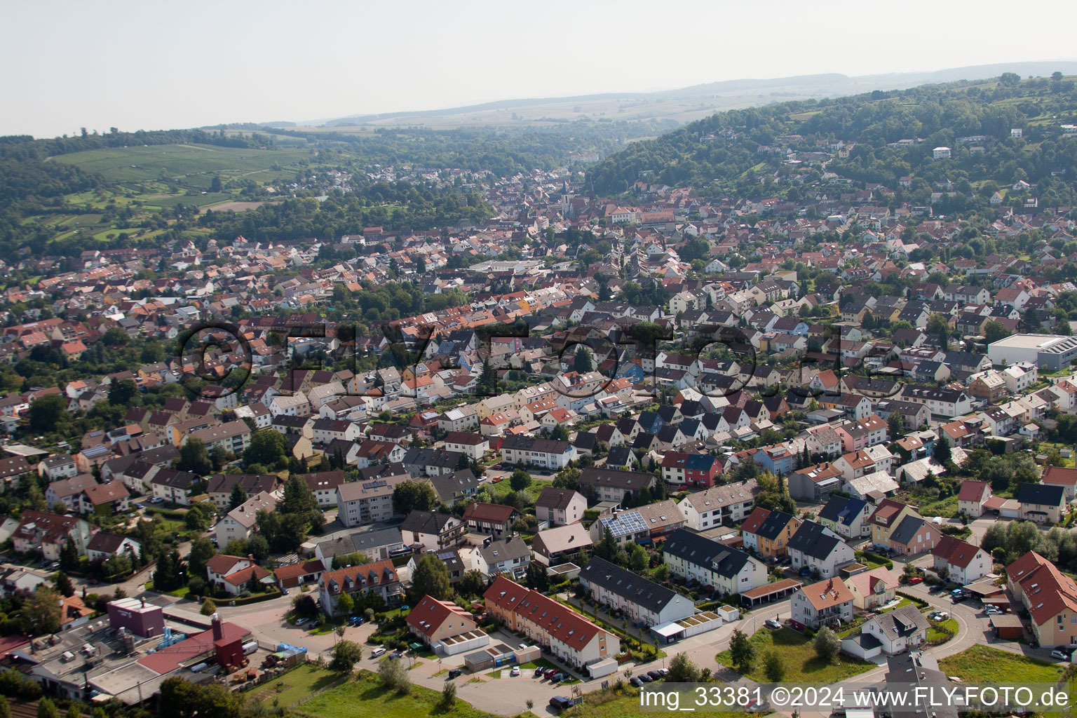 Angle path in Weingarten in the state Baden-Wuerttemberg, Germany