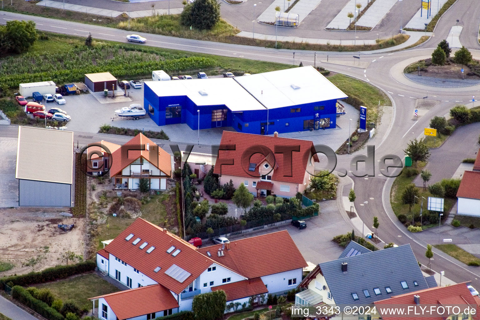 North Ring in Rülzheim in the state Rhineland-Palatinate, Germany