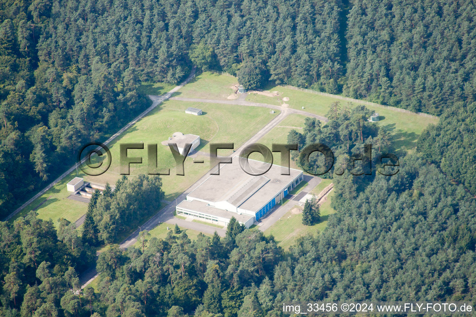 Waterworks, Grabener Allee in the district Waldstadt in Karlsruhe in the state Baden-Wuerttemberg, Germany