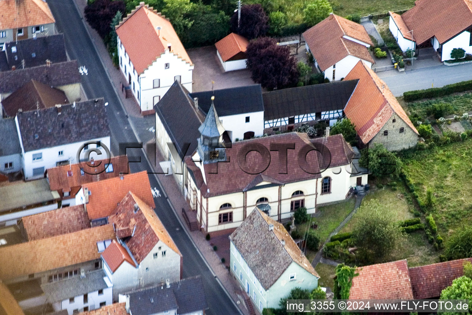 Churches building the chapel in Herxheimweyher in the state Rhineland-Palatinate