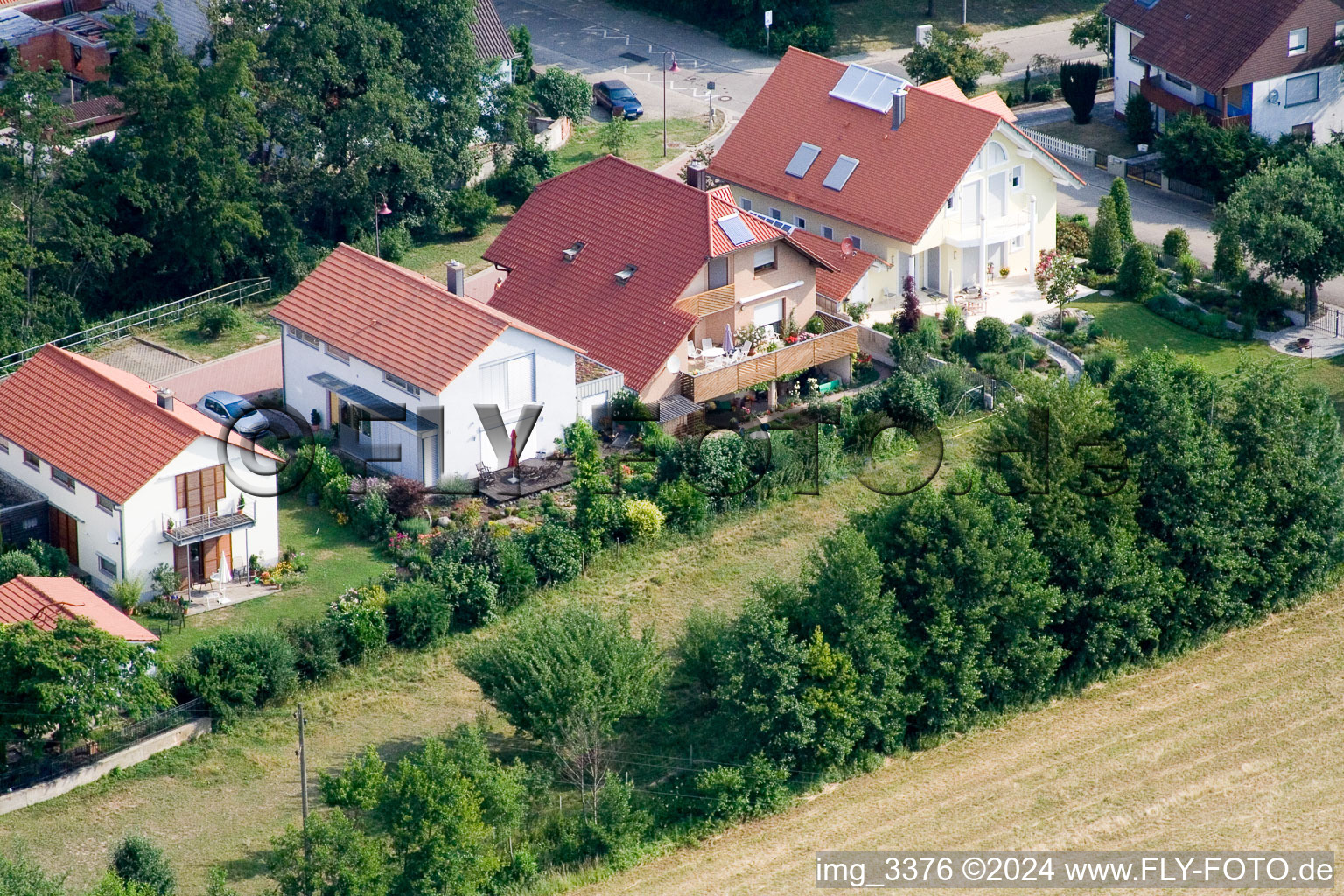 In the quiet garden in Minfeld in the state Rhineland-Palatinate, Germany