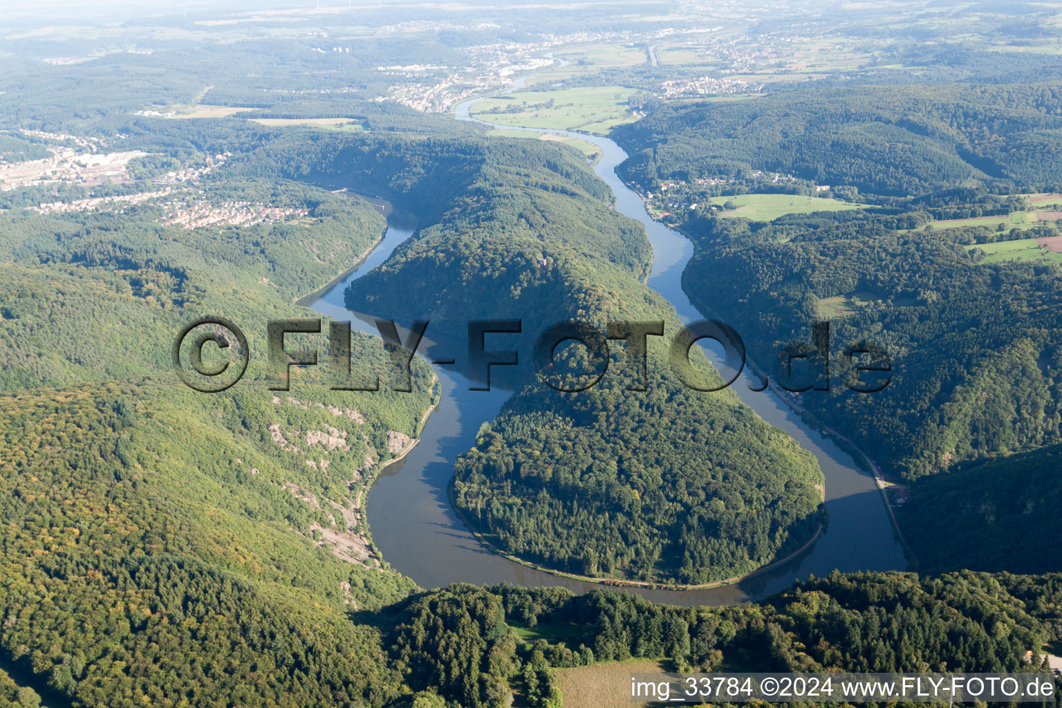 Saar loop near Mettlach-Dreisbach in Mettlach in the state Saarland, Germany