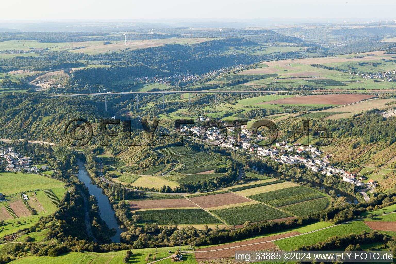 At the Sauerschleife in the district Mesenich in Langsur in the state Rhineland-Palatinate, Germany