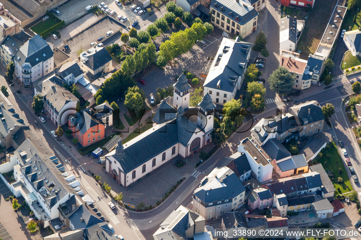 Church building of St. Martin in Mertert in Grevenmacher, Luxembourg