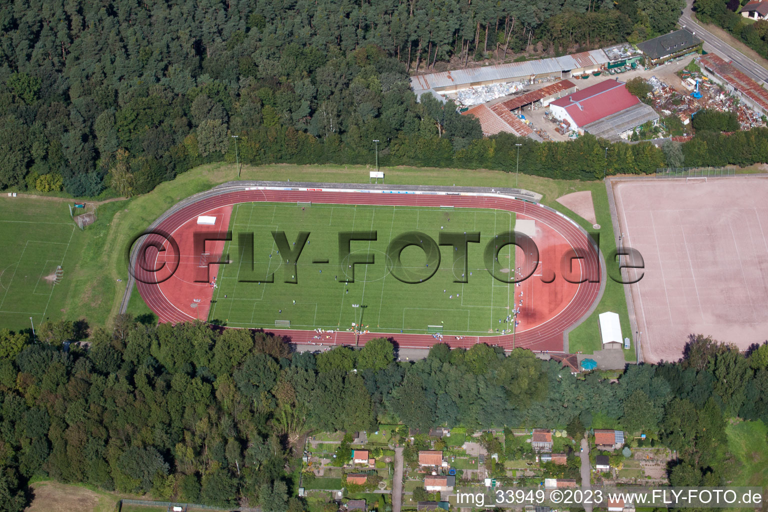 Sports ground in Bellheim in the state Rhineland-Palatinate, Germany