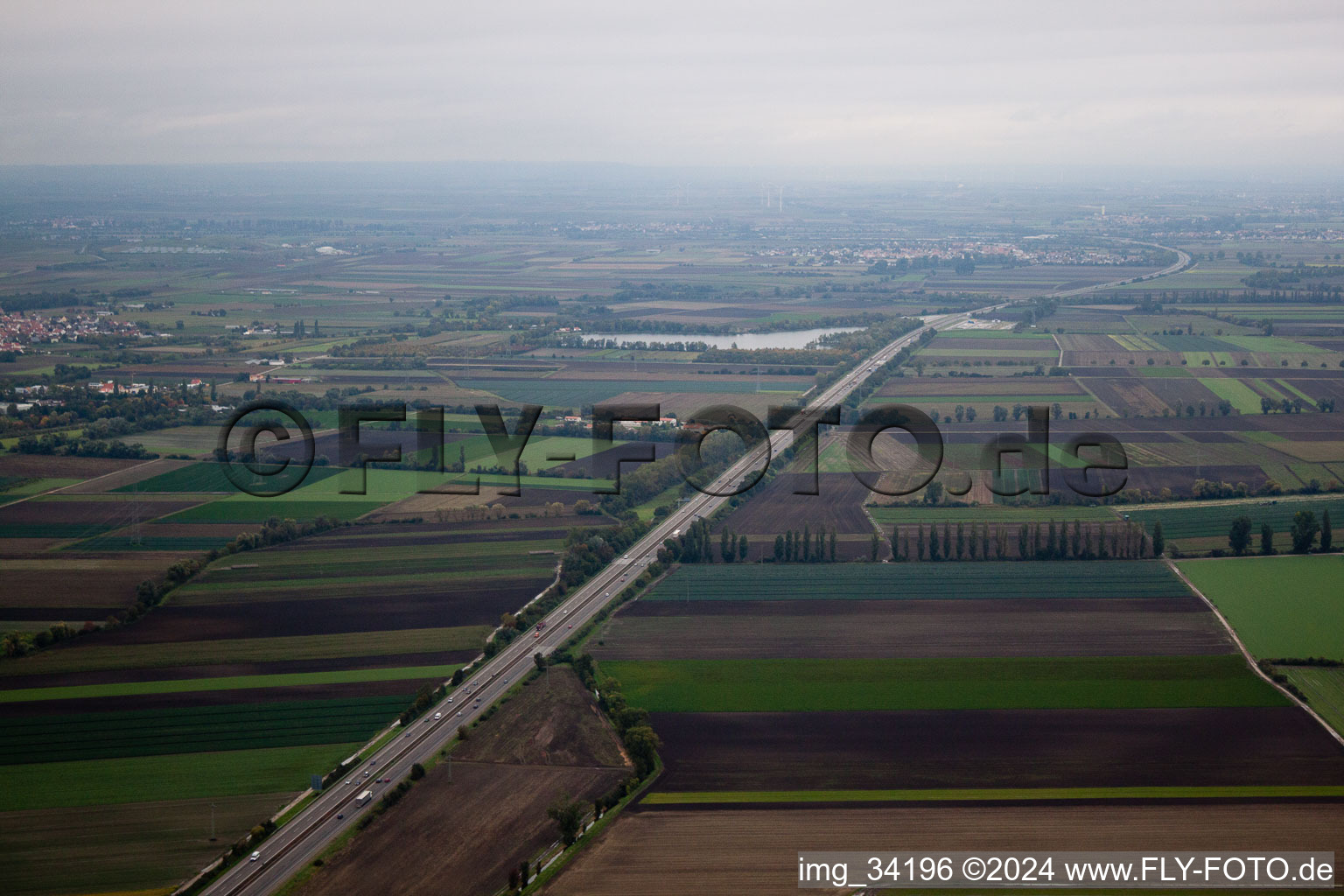 A61 in the district Eppstein in Frankenthal in the state Rhineland-Palatinate, Germany