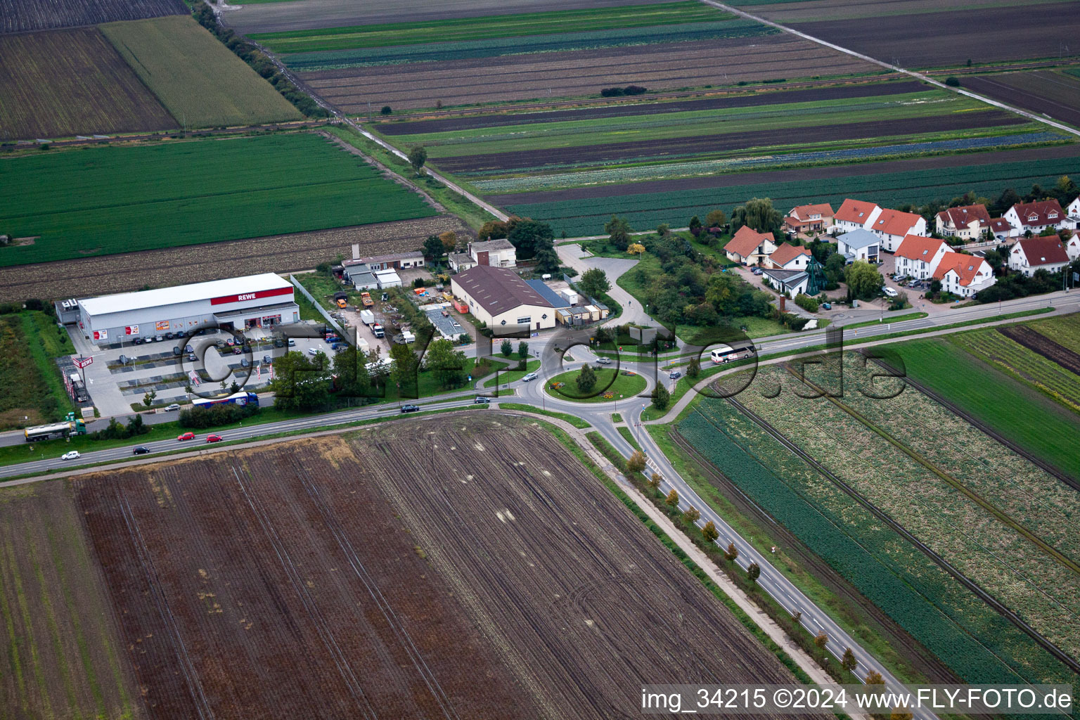 Maxdorf in the state Rhineland-Palatinate, Germany out of the air