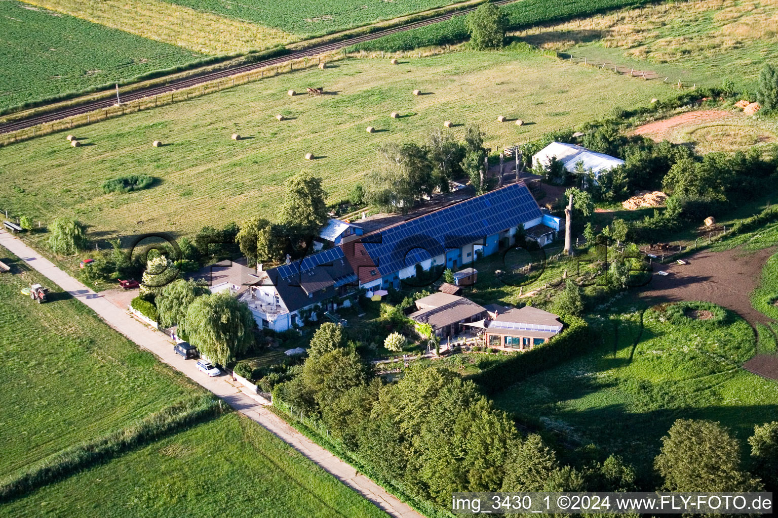 Aerial photograpy of Winden in the state Rhineland-Palatinate, Germany