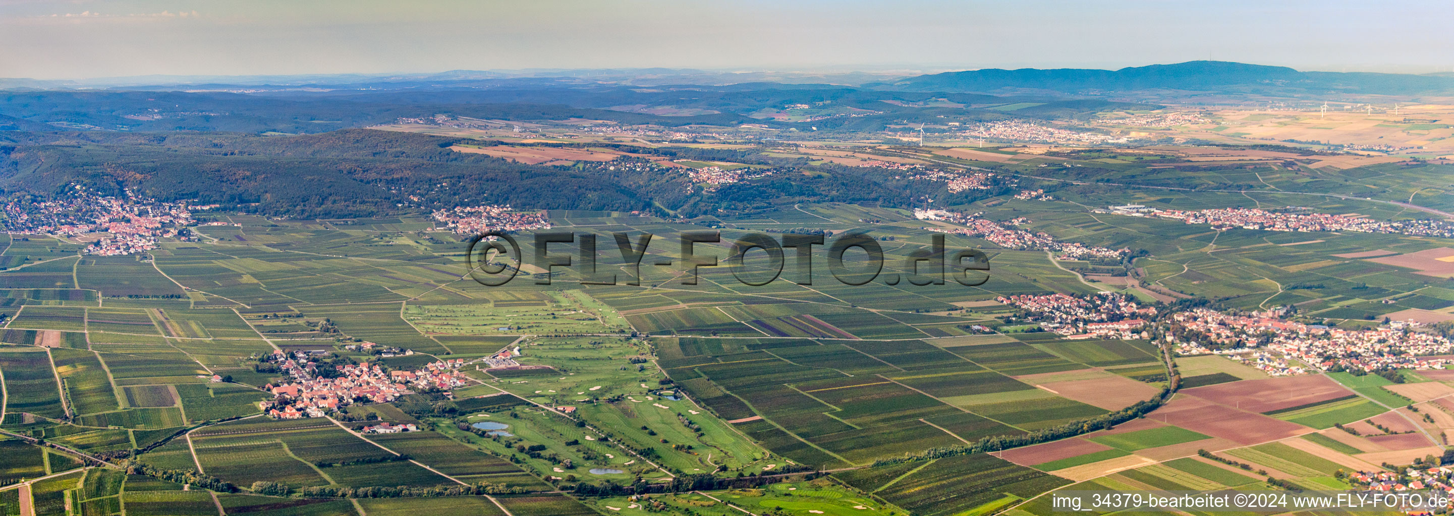 Grounds of the Golf course at Golfgarten Deutsche Weinstrasse in Dackenheim in the state Rhineland-Palatinate