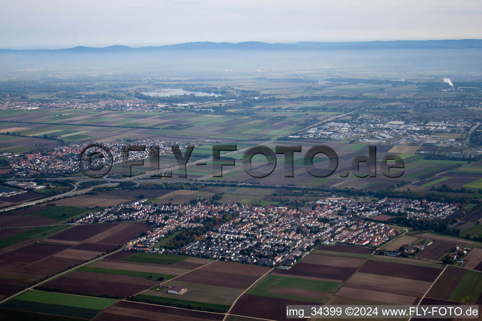 Heßheim in the state Rhineland-Palatinate, Germany