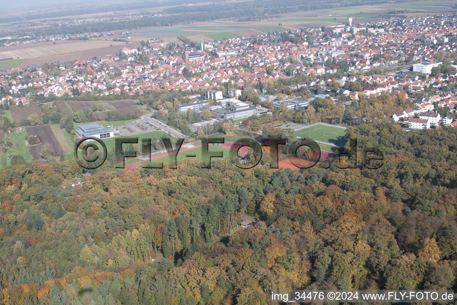 Bienwald Stadium in Kandel in the state Rhineland-Palatinate, Germany