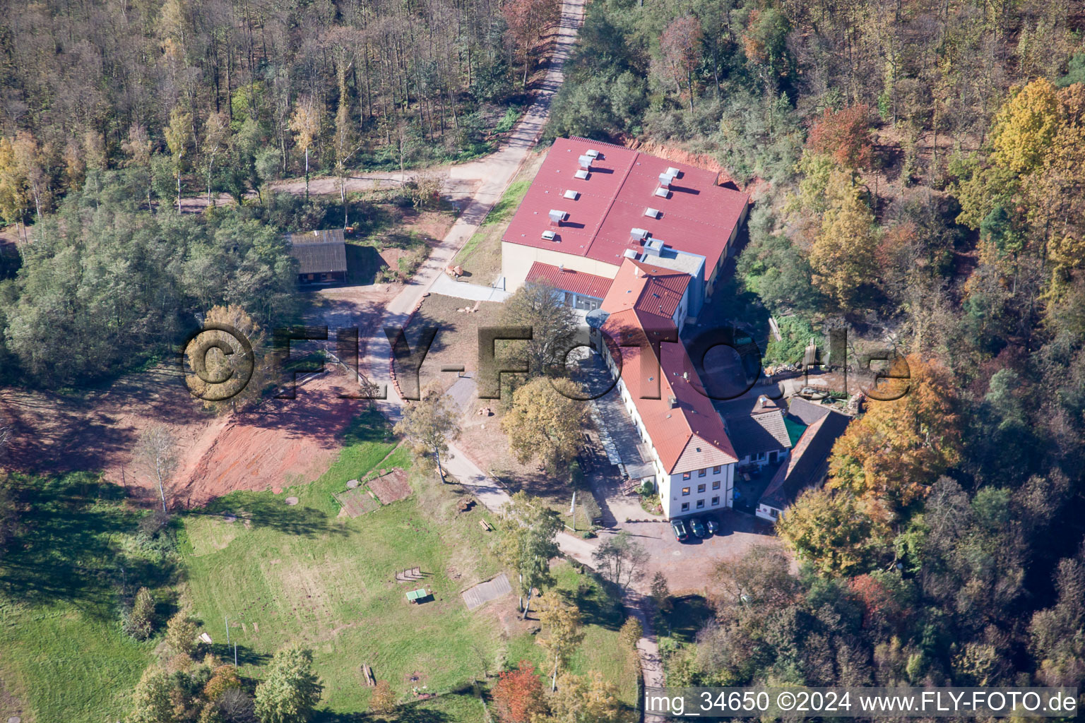 Palatinate Gymnastics Youth Home in Annweiler am Trifels in the state Rhineland-Palatinate, Germany