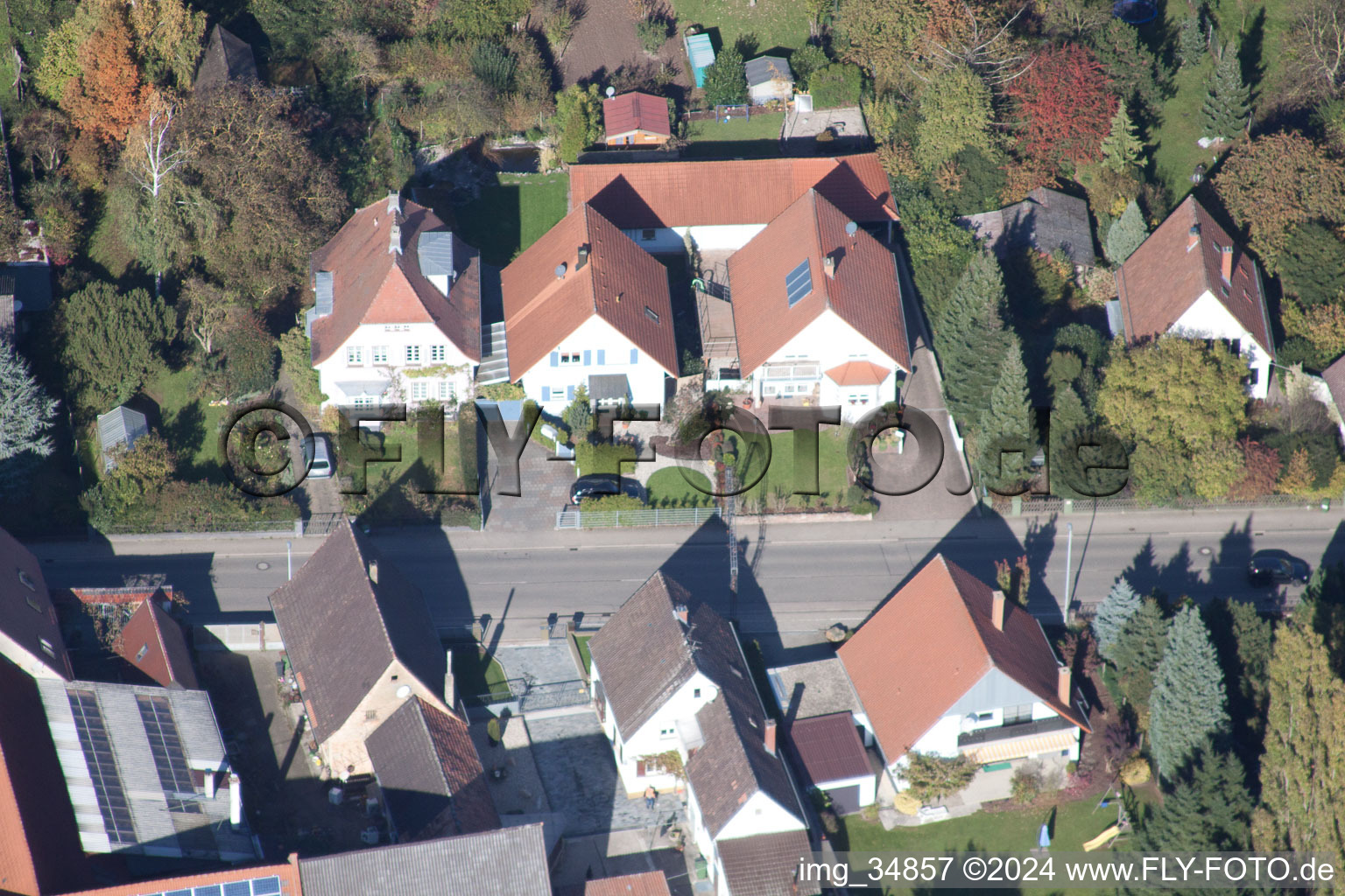 Main Street in Winden in the state Rhineland-Palatinate, Germany